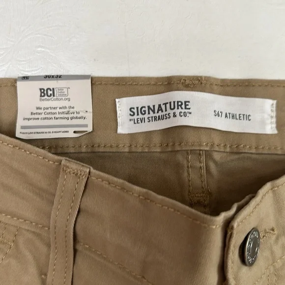 Levi 30x 32 ATHLETIC FIT pant- khaki - Picture 8 of 13